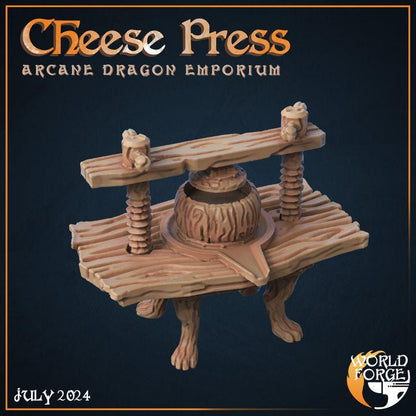 Cheese Press - Arcane Dragon Emporium - 32mm Scale - Unpainted Miniature