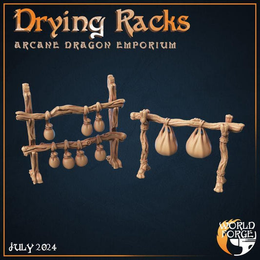 Drying Racks - Arcane Dragon Emporium - 32mm Scale - Unpainted Miniature