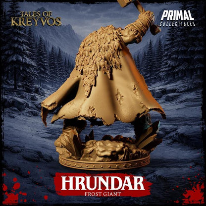 Frost Giant, Hrundar - Tales of Kreyvos - Unpainted Miniature
