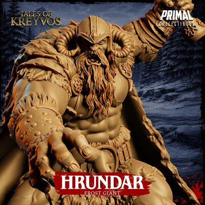 Frost Giant, Hrundar - Tales of Kreyvos - Unpainted Miniature