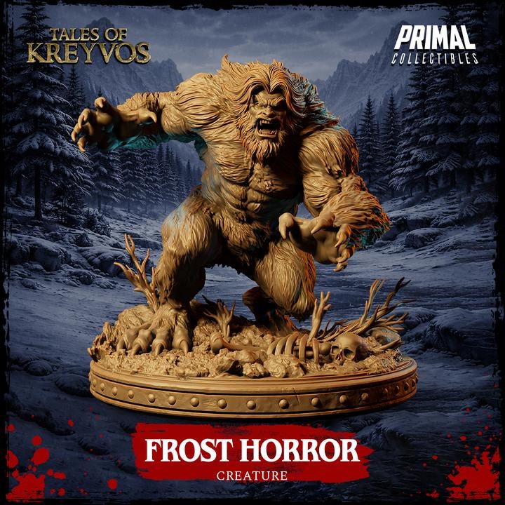 Frost Horror - Tales of Kreyvos - Unpainted Miniature