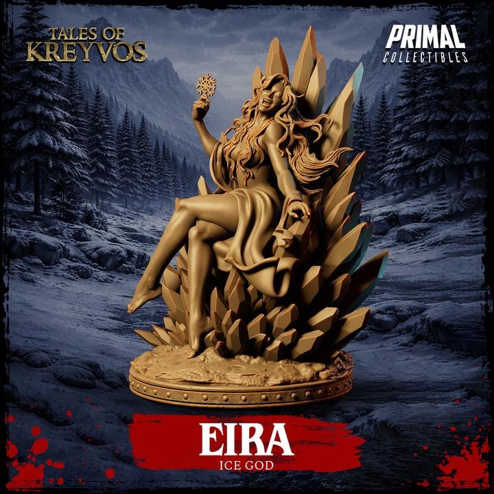 Eira, Ice Queen - Tales of Kreyvos - Unpainted Miniature