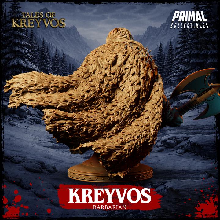 Northman, Tales of Kreyvos - Unpainted Miniature Bust