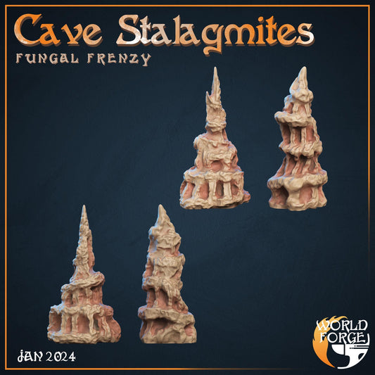 Cave Stalagmites - Fungal Frenzy Collection - Unpainted Miniature