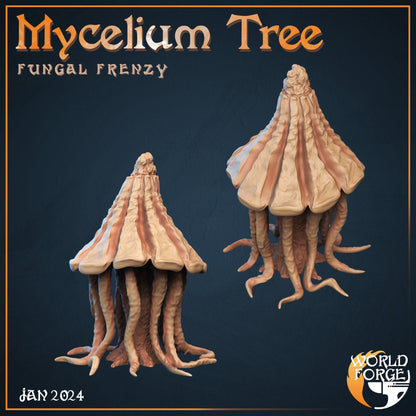 Small Mycelium Tree - Fungal Frenzy Collection - Unpainted Miniature