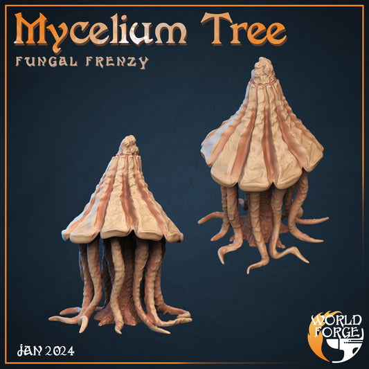 Small Mycelium Tree - Fungal Frenzy Collection - Unpainted Miniature