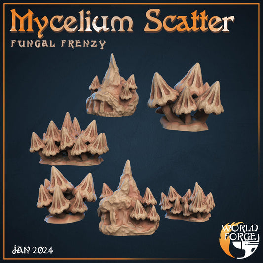 Mushroom Scatter - Fungal Frenzy Collection - Unpainted Miniature