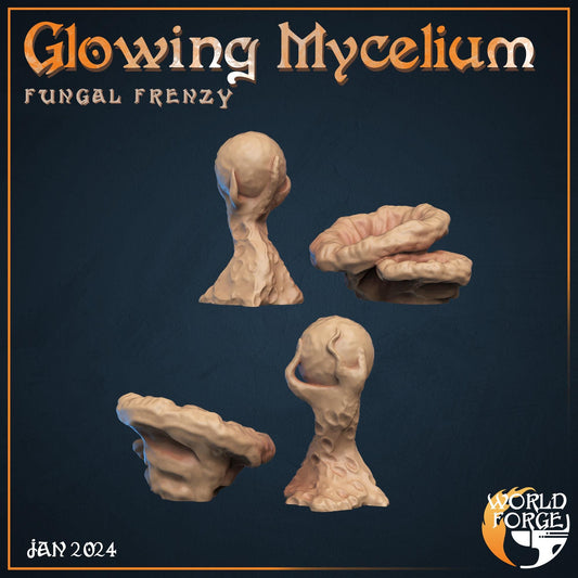 Glowing Mycelium - Fungal Frenzy Collection - Unpainted Miniature