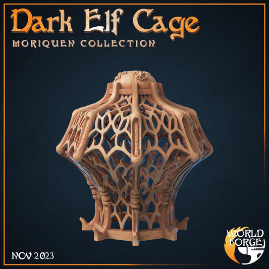 Dark Elf Cage - Moriquen Collection - Unpainted Miniature