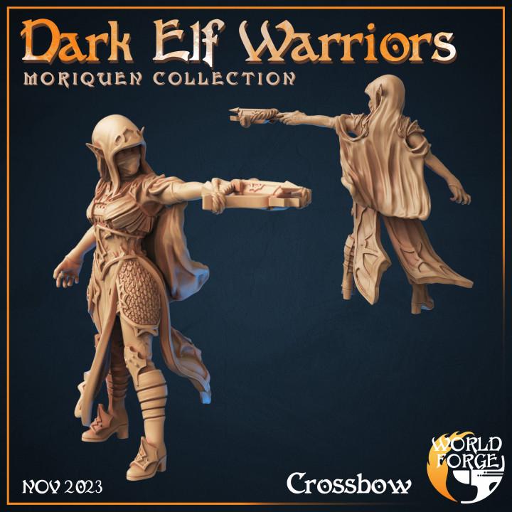 Dark Elf Warriors - Moriquen Collection - Unpainted Miniature