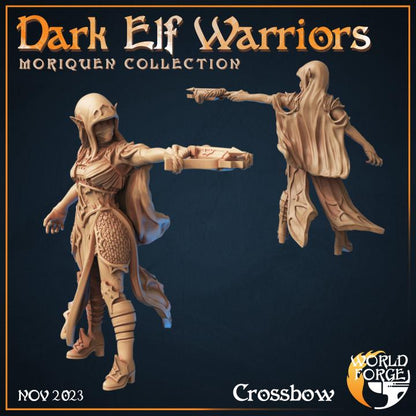 Dark Elf Warriors - Moriquen Collection - Unpainted Miniature