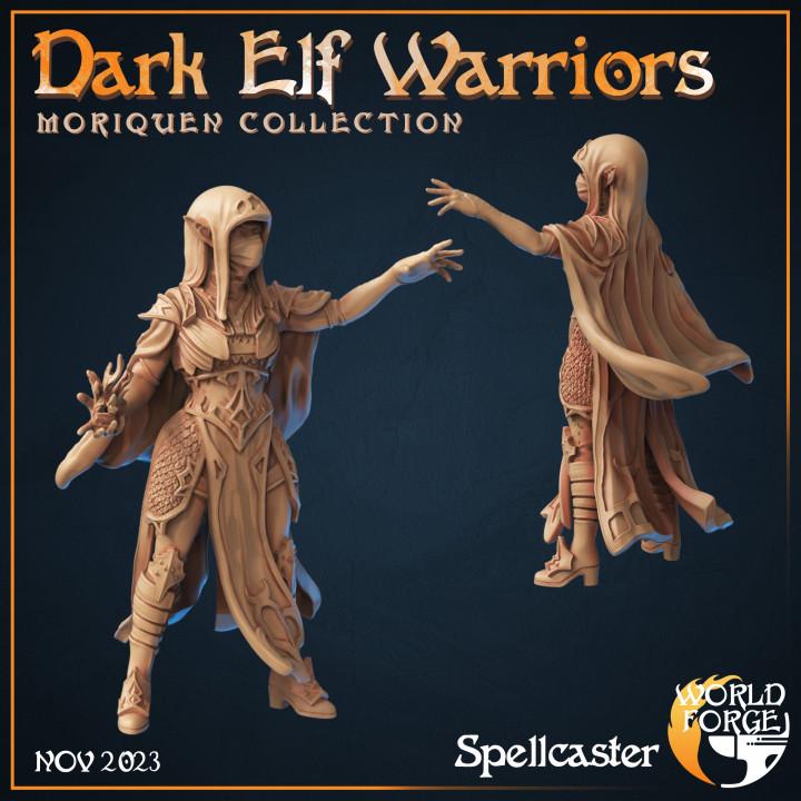 Dark Elf Warriors - Moriquen Collection - Unpainted Miniature