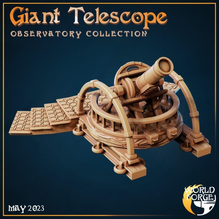 Giant Telescope - Observatory Collection - Unpainted Miniature
