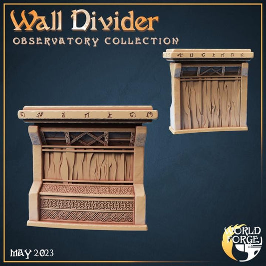 Wall Divider - Observatory Collection - Unpainted Miniature