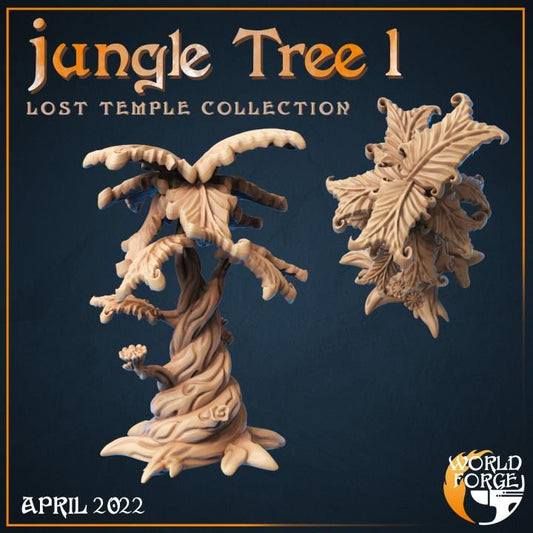 Jungle Tree, Pose 1 - Lost Temple Collection - Unpainted Miniature