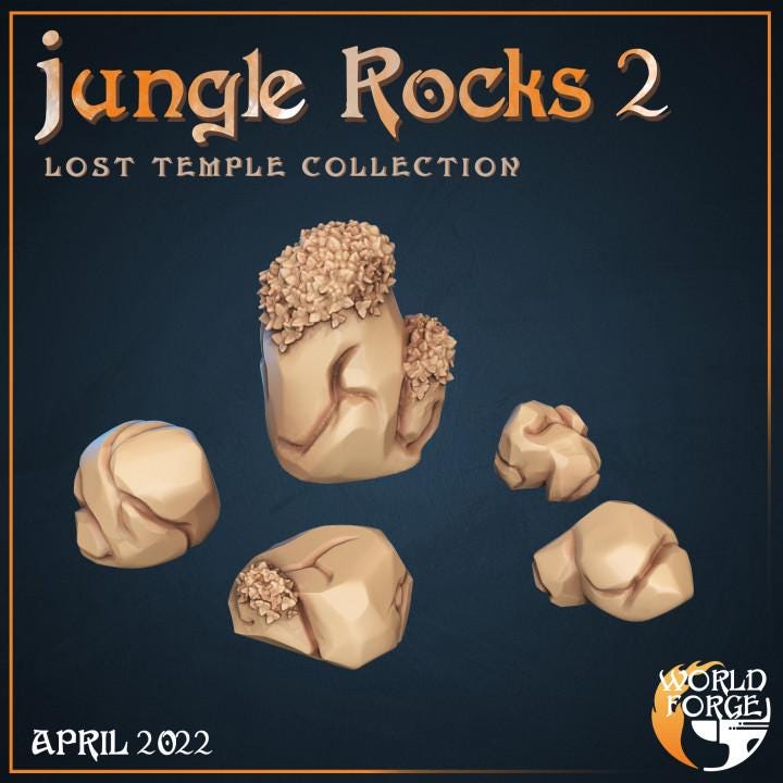 Jungle Rocks - Lost Temple Collection - Unpainted Miniature