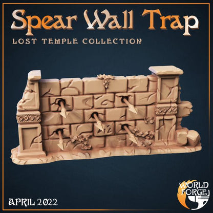 Wall Trap, 2 Variants - Lost Temple Collection - Unpainted Miniature