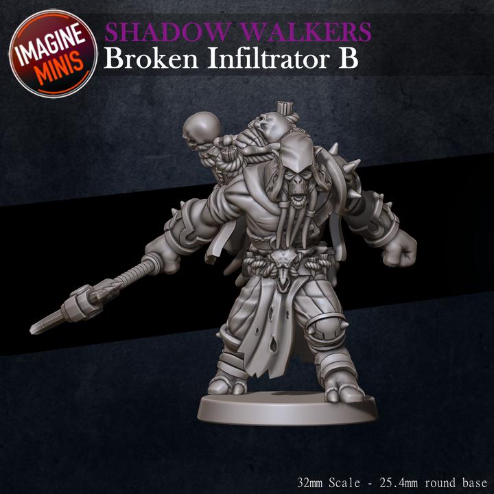 Broken Infiltrator, B - Shadow Walkers Set - Unpainted Miniature