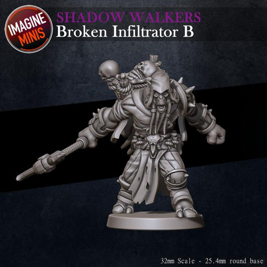 Broken Infiltrator, B - Shadow Walkers Set - Unpainted Miniature