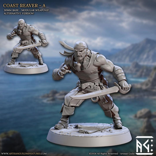 Coast Reaver, Pose A - Unpainted Miniature