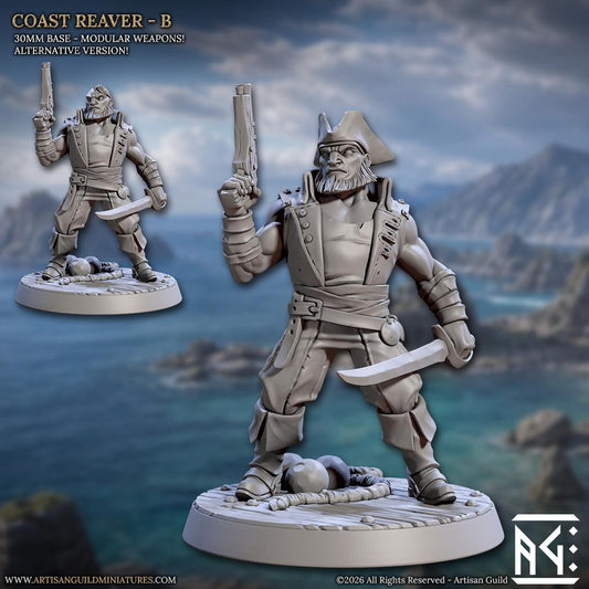 Coast Reaver, Pose B - Unpainted Miniature
