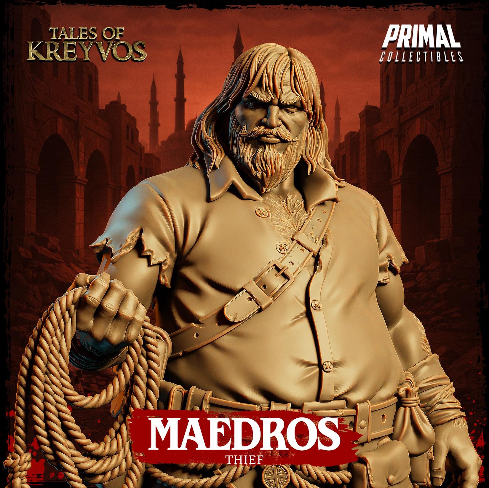 Human Thief, Maedros - Tales of Kreyvos - Unpainted Miniature