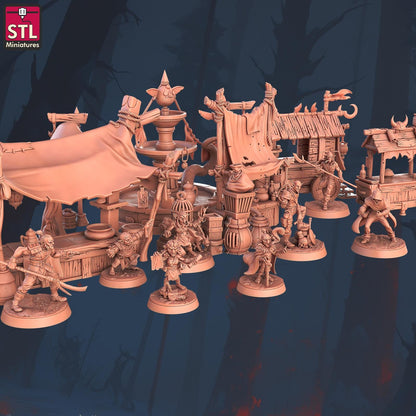 Goblin Market Set - Townsfolk Miniatures