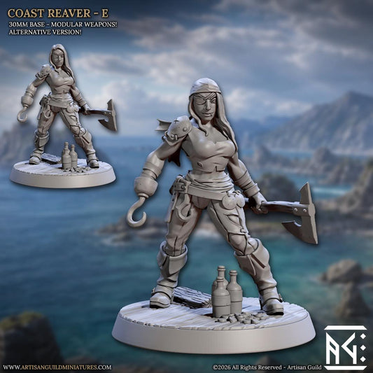 Coast Reaver, Pose E - Unpainted Miniature