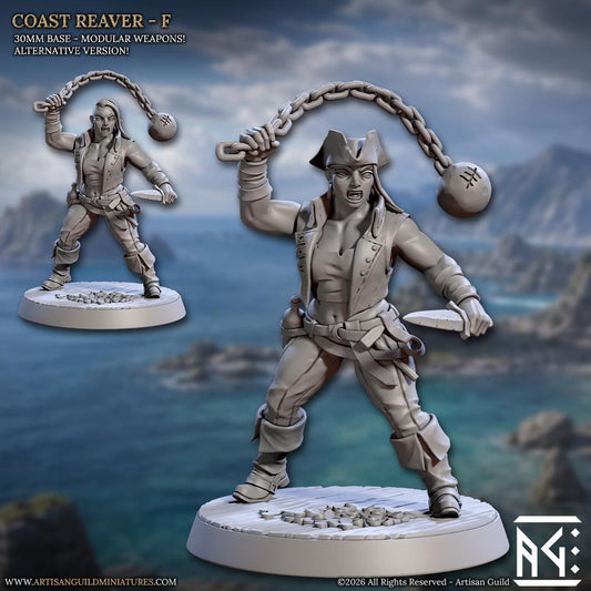 Coast Reaver, Pose F - Unpainted Miniature