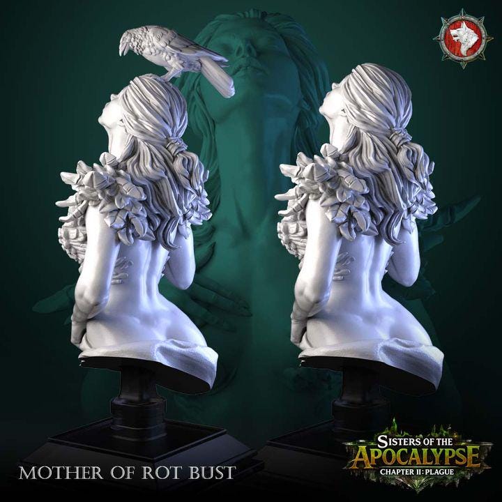 Mother of Rot - Unpainted Miniature Bust