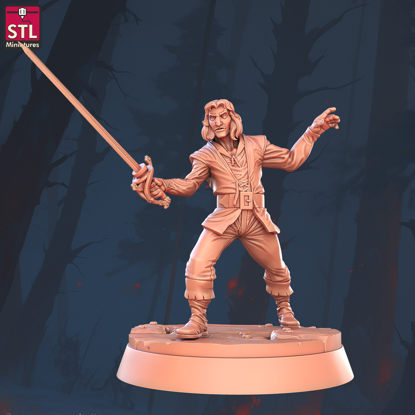 Classic Princess Set - 32mm Scale - Unpainted Miniature