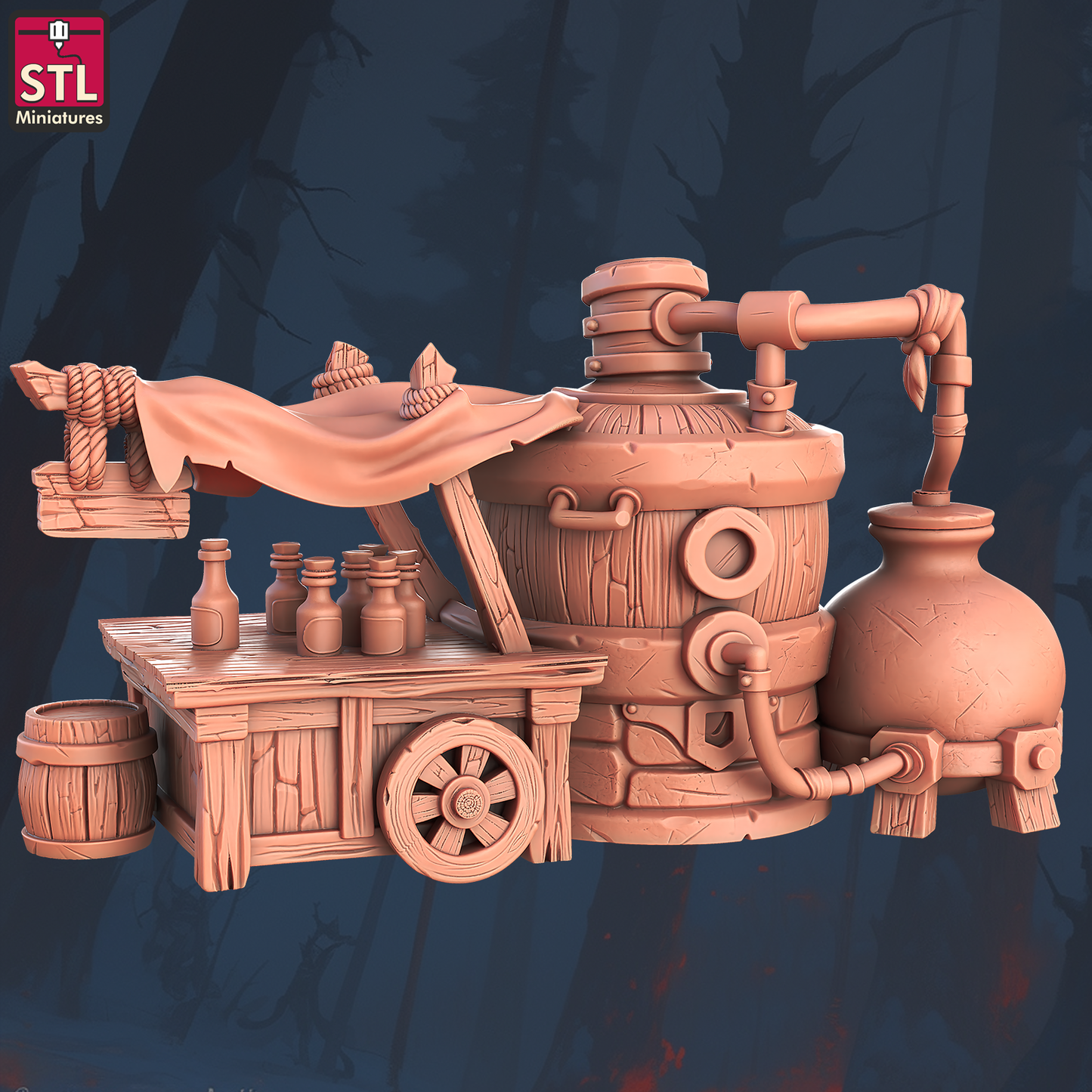 Snake Oil Merchant Set - Unpainted Miniatures