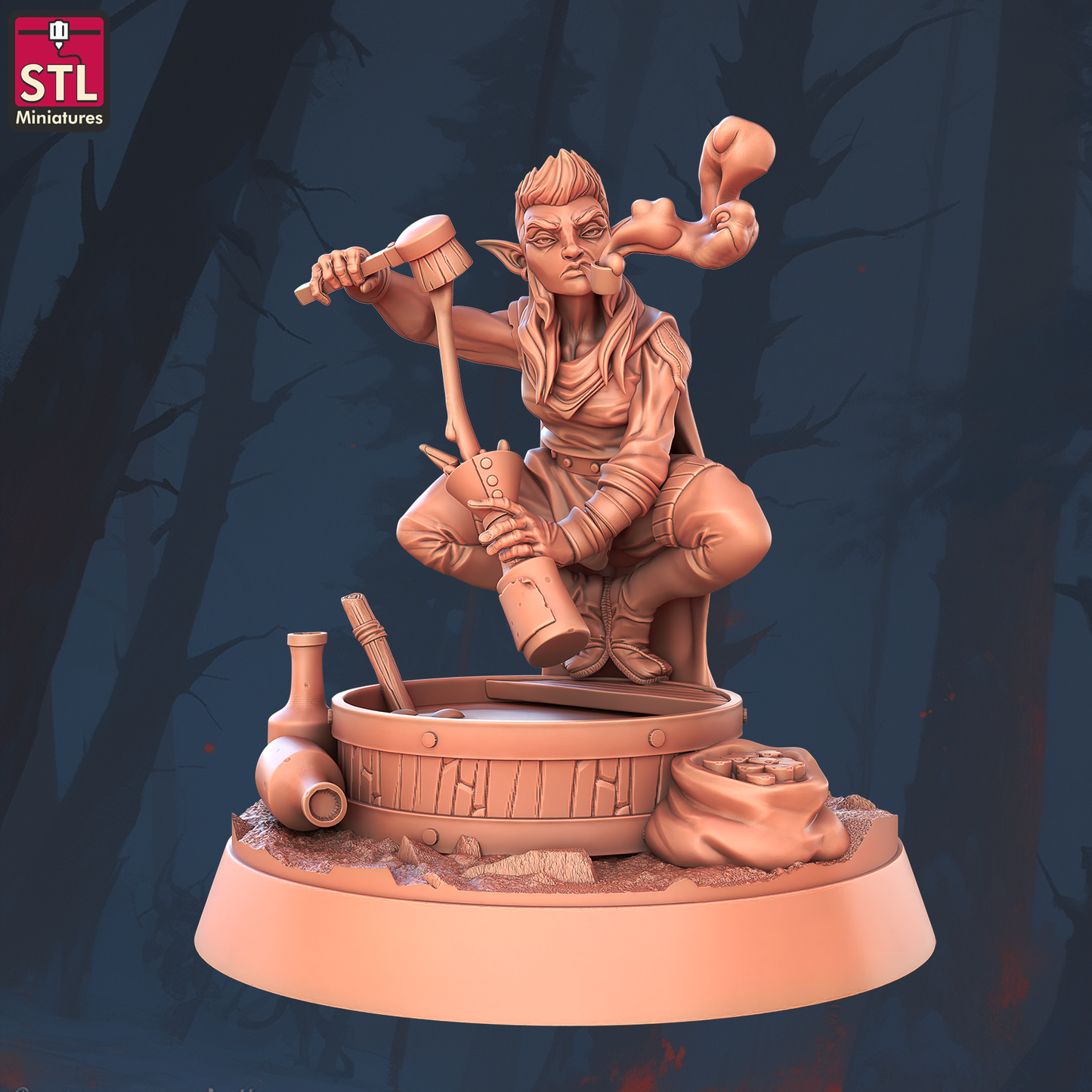 Snake Oil Merchant Set - Unpainted Miniatures