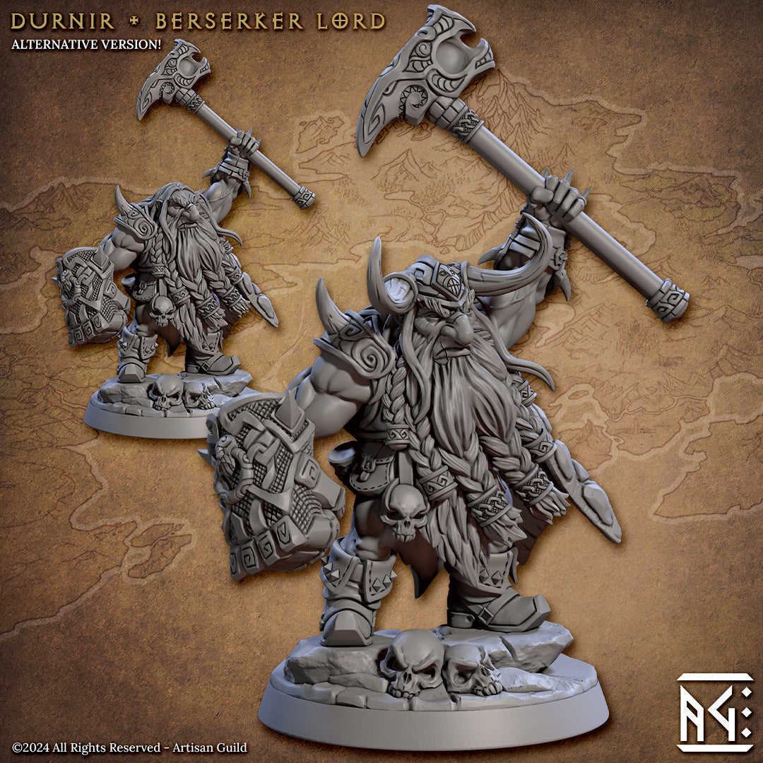 Durnir the Berserker Lord - The Quest for Goldvein - Unpainted Miniature