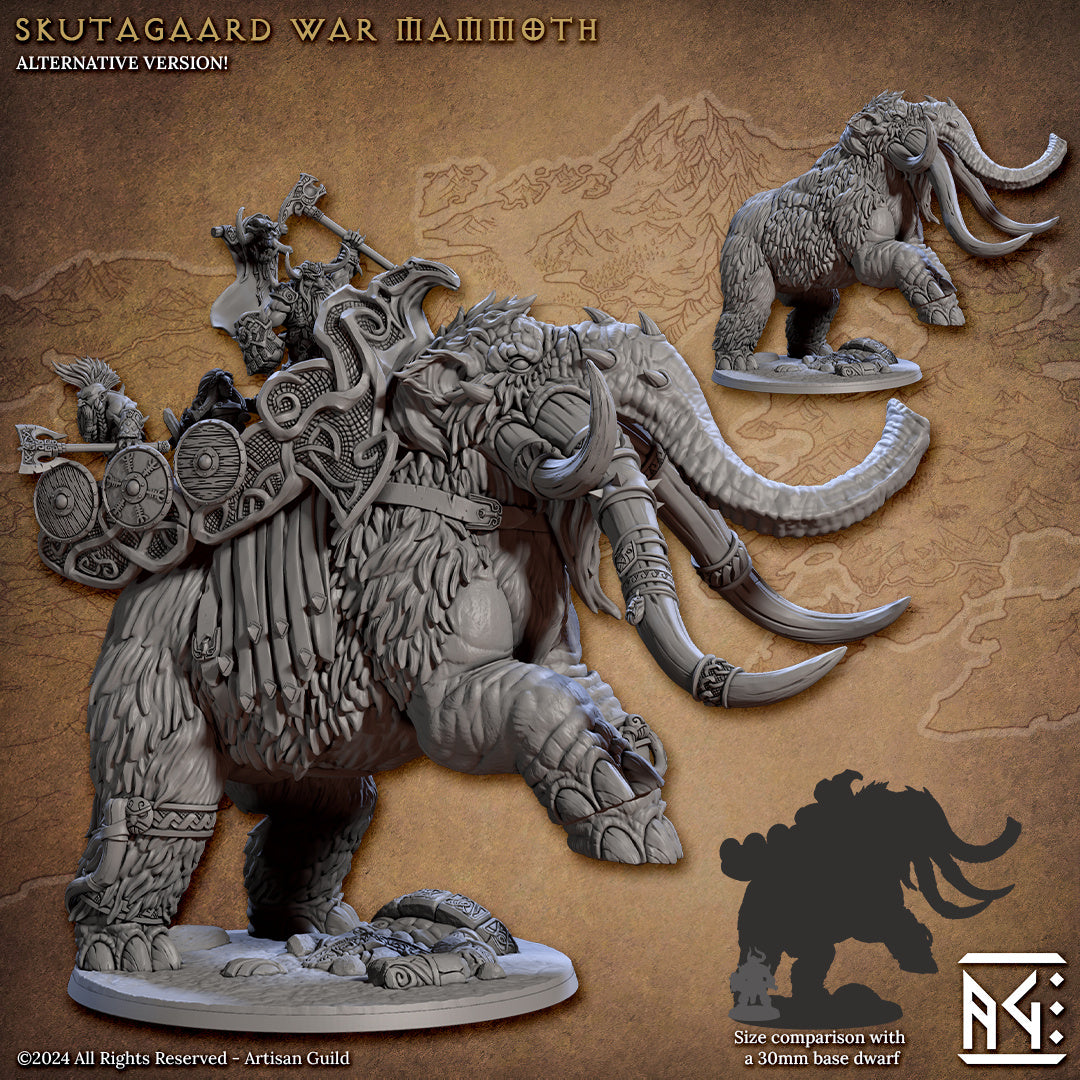 Skutagaard War Mammoth - The Quest for Goldvein - Unpainted Miniature