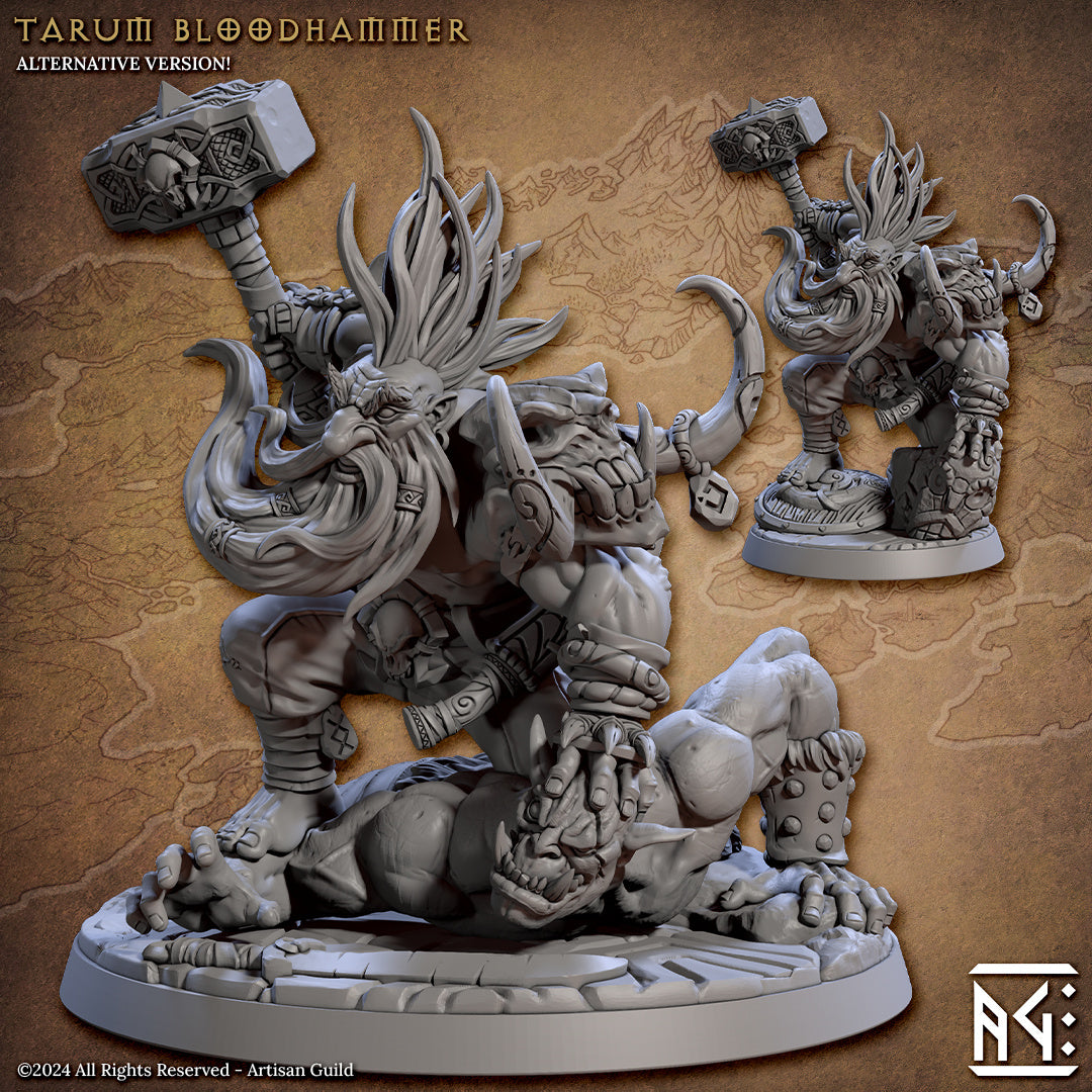 Tarum Bloodhammer - The Quest for Goldvein - Unpainted Miniature