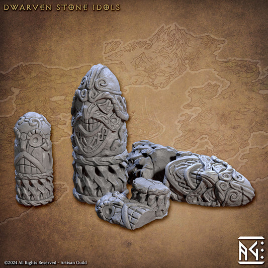 Dwarven Stone Idols - The Quest for Goldvein - Unpainted Miniature