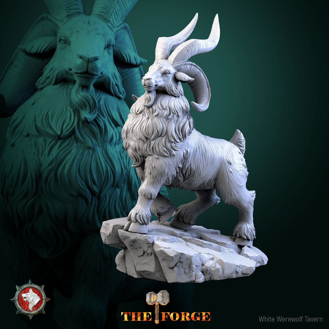 Dwarven Goats - Unpainted Miniature