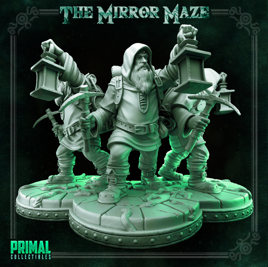 Prospector - The Mirror Maze - Masters of Dungeons Quest - Unpainted Miniature