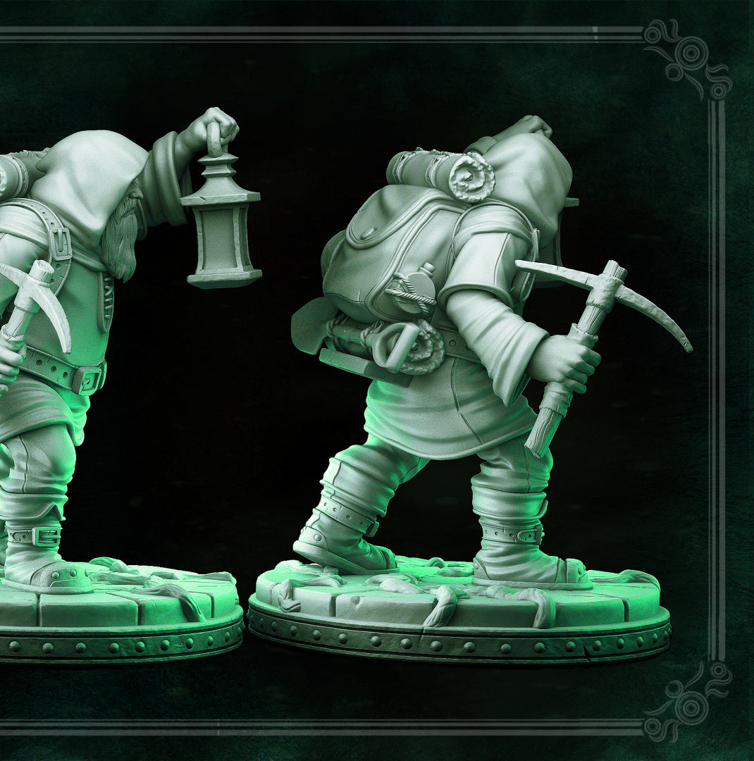 Prospector - The Mirror Maze - Masters of Dungeons Quest - Unpainted Miniature