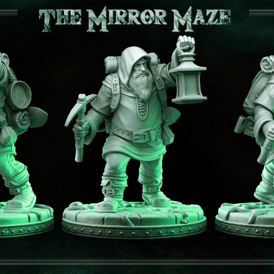 Prospector - The Mirror Maze - Masters of Dungeons Quest - Unpainted Miniature