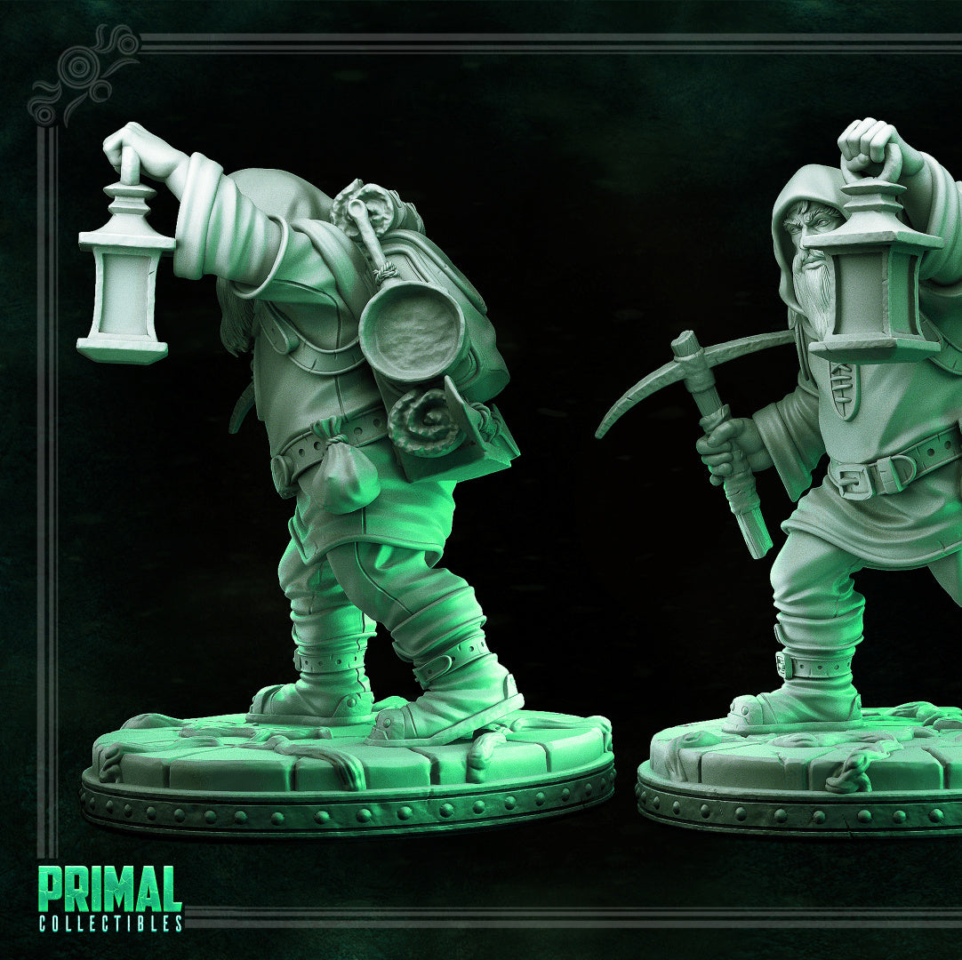 Prospector - The Mirror Maze - Masters of Dungeons Quest - Unpainted Miniature