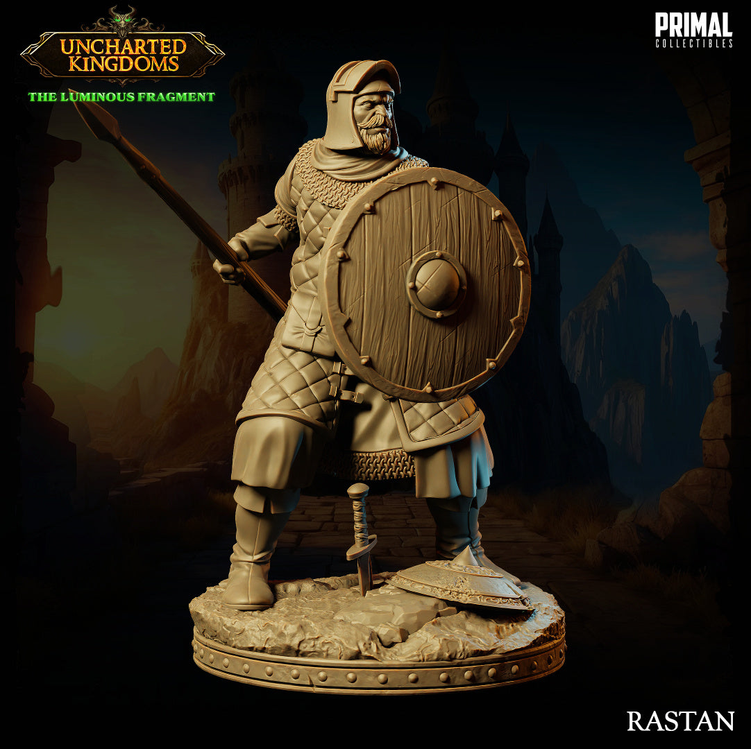 Rastan - Human Soldier - Uncharted Kingdoms - Unpainted Miniature