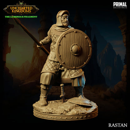 Rastan - Human Soldier - Uncharted Kingdoms - Unpainted Miniature