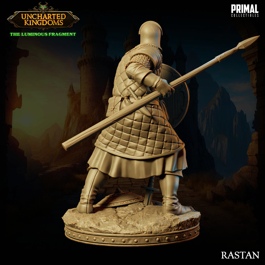 Rastan - Human Soldier - Uncharted Kingdoms - Unpainted Miniature