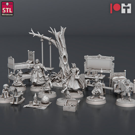 Orphanage Set - Unpainted Miniature