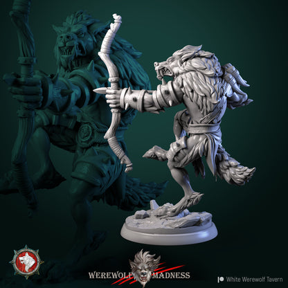 Male Werewolf Warriors - 6 Poses - Unpainted Miniatures