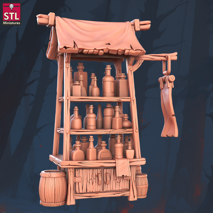 Snake Oil Merchant Set - Unpainted Miniatures