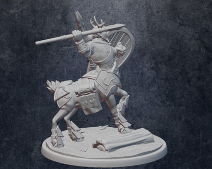 Centaur Fighter - Finn Thunderhoof - 3D Printed Miniature