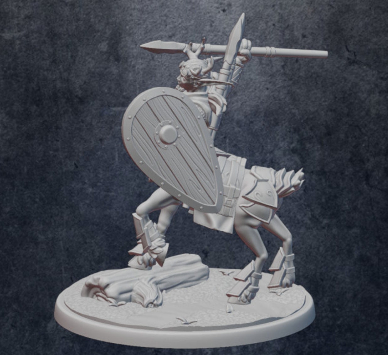 Centaur Fighter - Finn Thunderhoof - 3D Printed Miniature